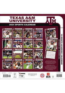 Texas A&amp;M Aggies 2024 Team Wall 12x12 Calendar