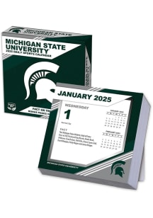 Green Michigan State Spartans 2025 Box Calendar Calendar