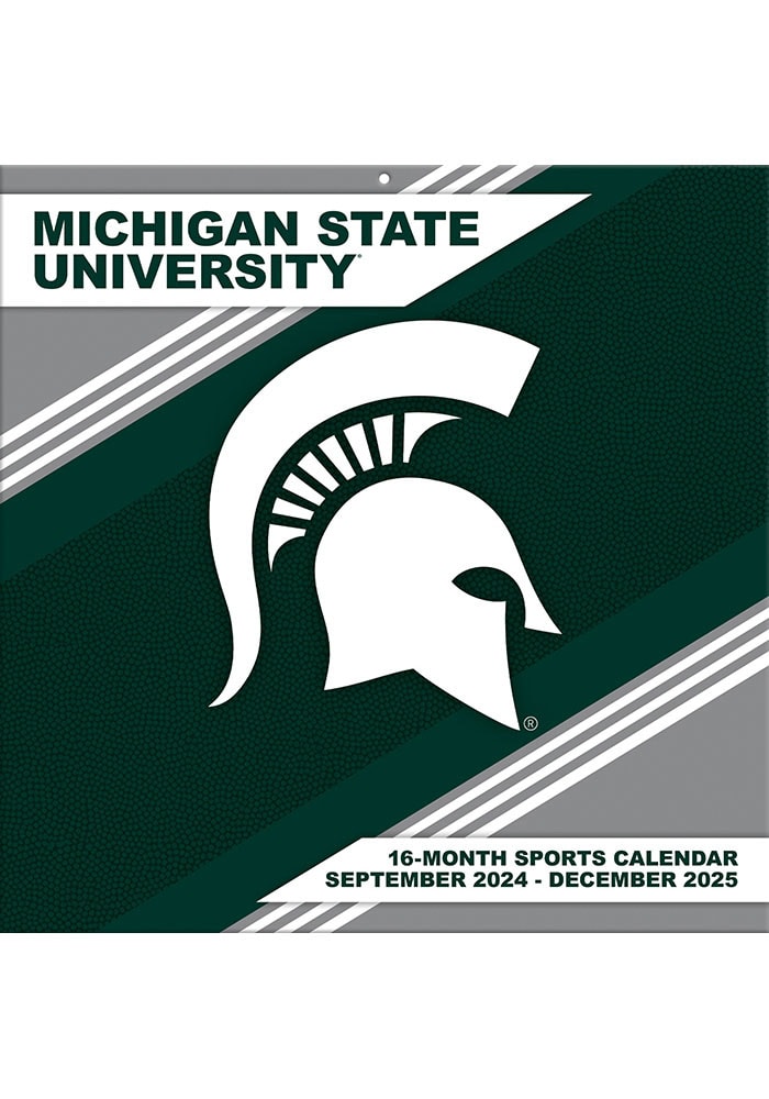 michigan-state-spartans-2025-calendar-16-month-format-calendar-green