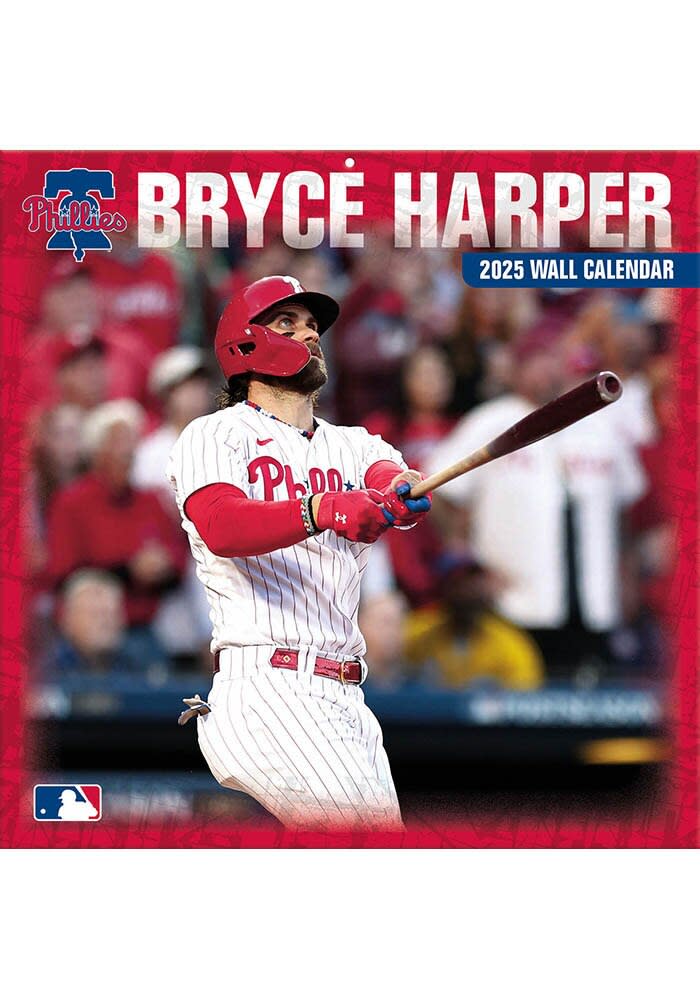 Philadelphia Phillies Red 2025 Calendar, 12-Month Format Design Calendar - 7130828