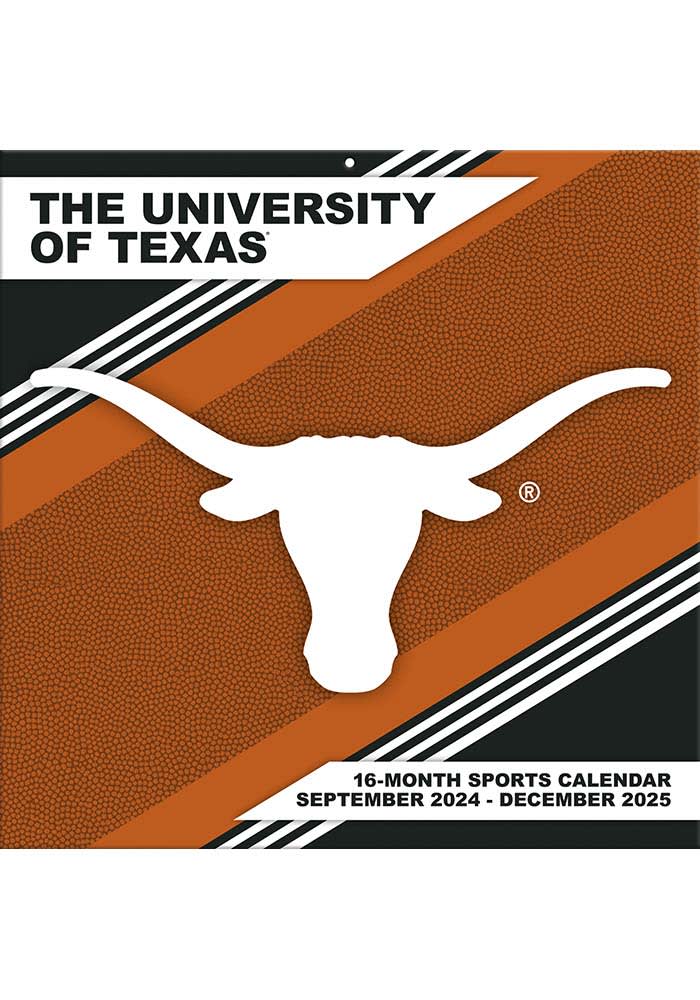 Texas Longhorns BURNTORANGE 2025 Calendar, 16Month Format Calendar
