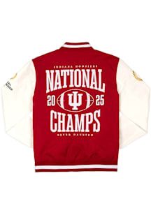 Homefield Indiana Hoosiers Mens Red 2025 College Football National Champions Medium Weight Jacket