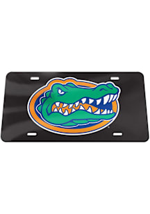 Florida Gators Green Color Logo Acrylic Black Car Accessory License Plate