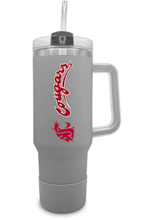 Washington State Cougars 40 oz Stainless Steel Tumbler - Grey