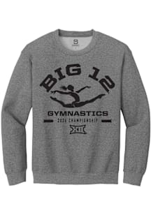 Summit Sportswear Big 12 Mens Graphite 2026 Gymnastics Championship Long Sleeve Crew Sweatshirt