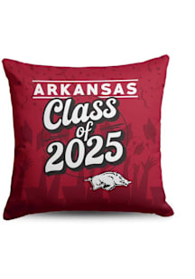 Arkansas Razorbacks Class of 2025 18x18 Throw Pillow - Cardinal