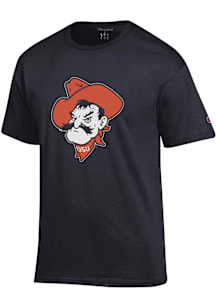 Champion Oklahoma State Cowboys Black Mascot Short Sleeve T Shirt