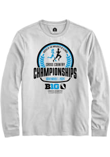 Mens Big Ten White Rally Cross Country Championship Tee