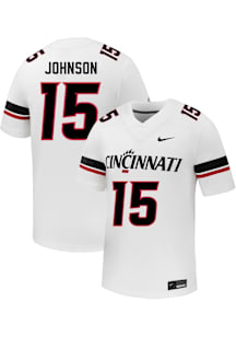 Jamari Johnson  Nike Cincinnati Bearcats White Football NIL Name And Number Football Jersey