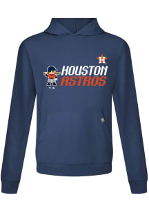 Levelwear Houston Astros Mens Navy Blue Relay 8-Bit Baseball Hood