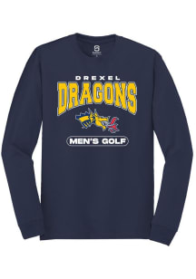 Mens Drexel Dragons Navy Blue Summit Sportswear Golf Tee