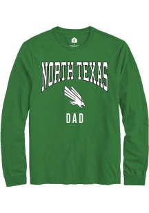 Rally North Texas Mean Green Kelly Green Dad Long Sleeve T Shirt