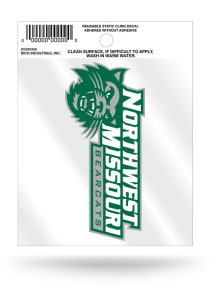 Northwest Missouri State Bearcats Small Auto Static Cling Decal - Green