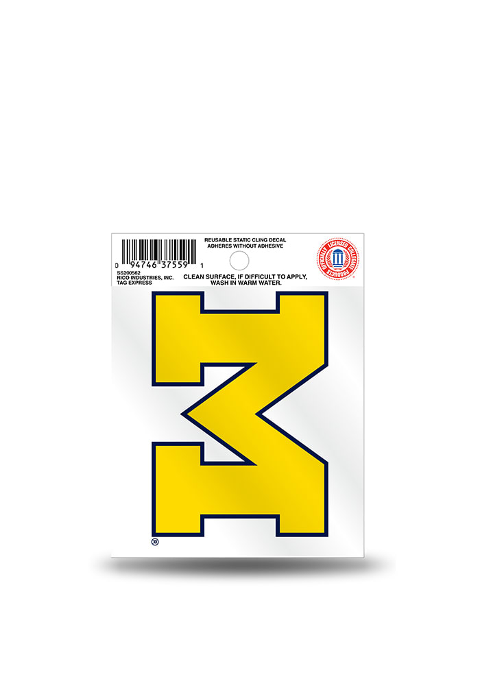Michigan Wolverines Small Auto Static Cling