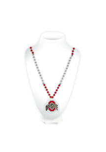 Red Ohio State Buckeyes Medallion Spirit Necklace