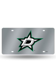 Dallas Stars Silver Car Accessory License Plate