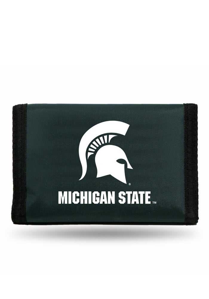 Michigan State Spartans Nylon Mens Trifold Wallet