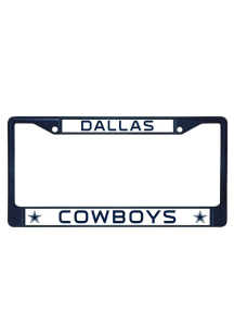 Dallas Cowboys Navy Colored Chrome License Frame
