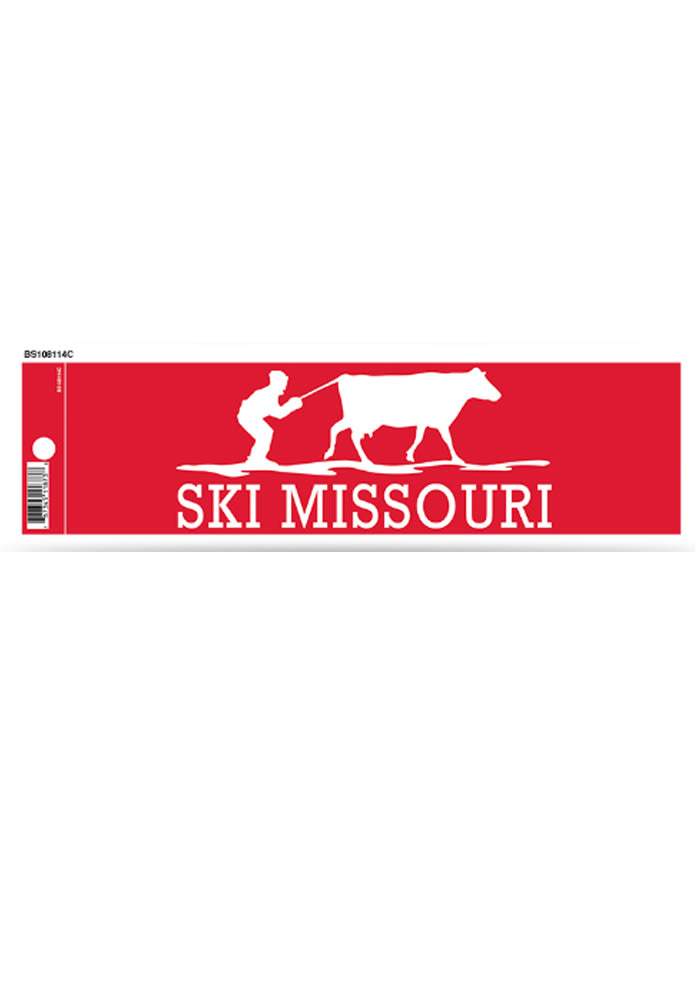 Missouri Ski Missouri Bumper Sticker - Red