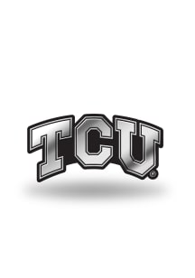 TCU Horned Frogs Molded Car Emblem - Silver