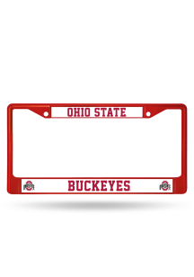 Ohio State Buckeyes Colored Chrome License Frame