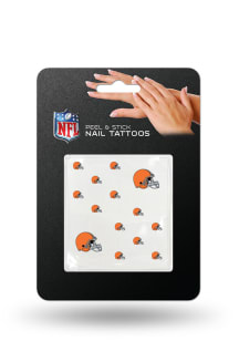 Cleveland Browns Peel Stick Fingernail Tattoo