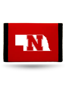 Nebraska Cornhuskers Nylon Mens Trifold Wallet