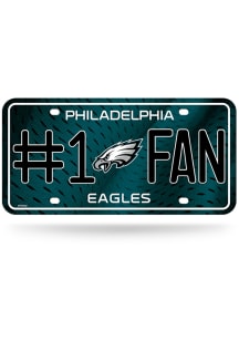 Philadelphia Eagles #1 Fan Team Logo Car Accessory License Plate