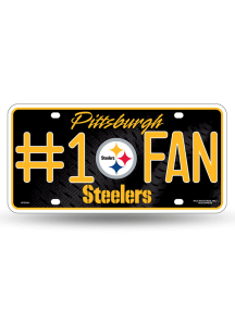 Pittsburgh Steelers #1 Fan Team Logo Car Accessory License Plate