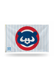 Chicago Cubs 3x5 1984 Cooperstown Grommet Navy Blue Silk Screen Grommet Flag