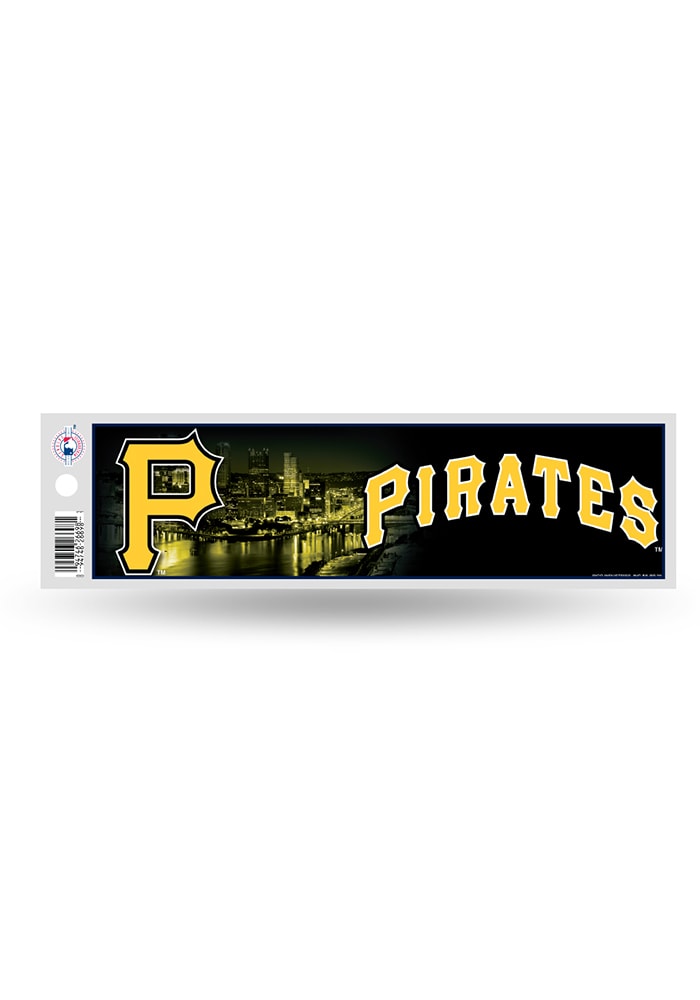 Pittsburgh Pirates 3x11.5 Bumper Sticker - Black
