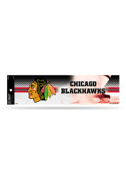 Chicago Blackhawks 3x11.5 Bumper Sticker - Red
