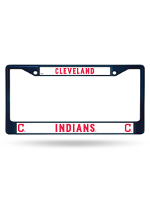 Cleveland Indians Navy Colored Chrome License Frame
