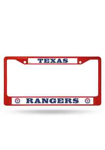 Texas Rangers Red Colored Chrome License Frame