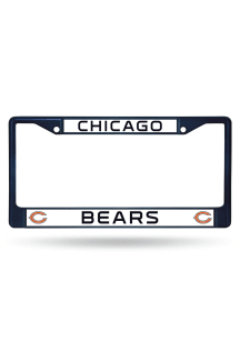 Chicago Bears Navy Colored Chrome License Frame