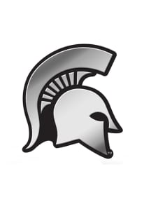 Michigan State Spartans Molded Plastic Car Emblem - Silver