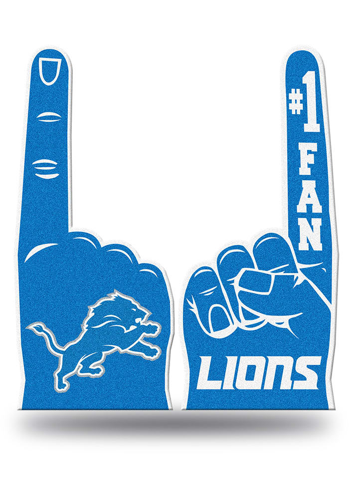 Detroit Lions: Foam Finger - Officially Licensed NFL Removable