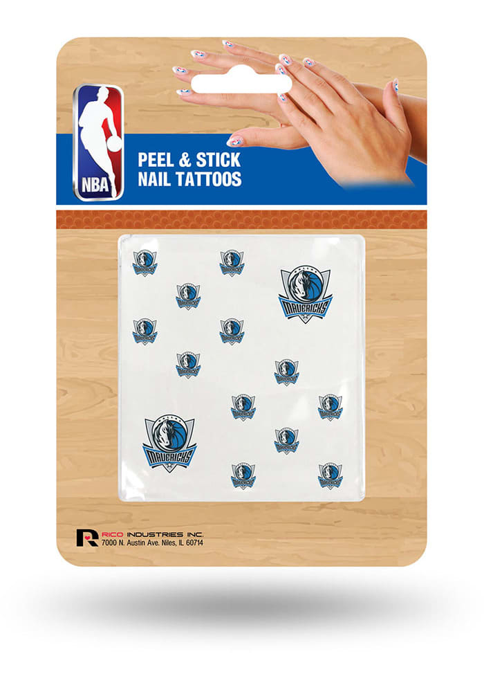 Dallas Mavericks Team Logo Fingernail Tattoo