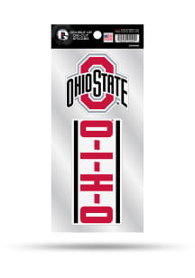 Ohio State Buckeyes 2 Pack Die Cut Auto Decal - Red