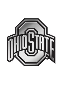 Ohio State Buckeyes Molded Plastic Car Emblem - Silver