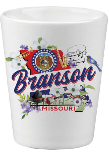Branson Skyline and State Flowers Shot Glass