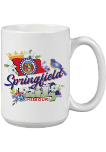 Springfield Skyline and State Flowers 15oz Mug