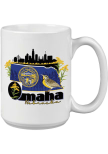 Omaha Skyline and State Flowers 15oz Mug