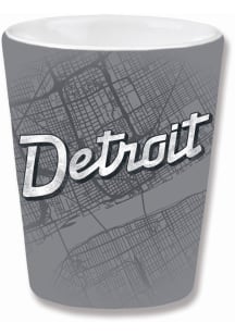 Detroit Wordmark and Map Shot Glass