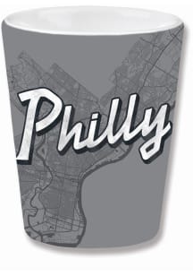 Philadelphia Wordmark and Map Shot Glass