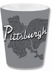Pittsburgh Wordmark and Map Shot Glass