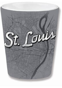 St Louis Wordmark and Map Shot Glass