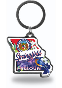 Springfield State Shape Keychain