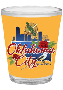 Oklahoma City Yellow 2 oz Shot Glass