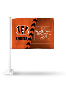 Cincinnati Bengals Super Bowl LVI Bound Car Flag - Orange